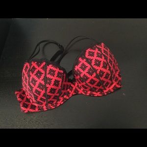APT 9 36C Red and Black Bra